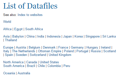 screenshot of datafiles